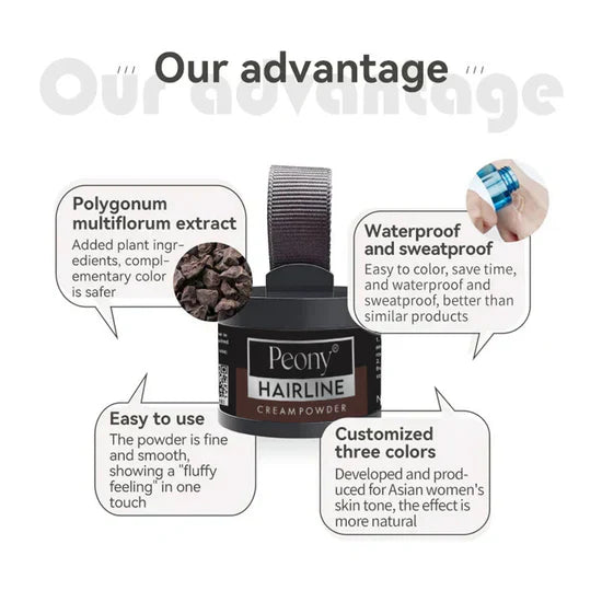 2in1 Hairline Powder with 3 Extra Eyebrow Stencils